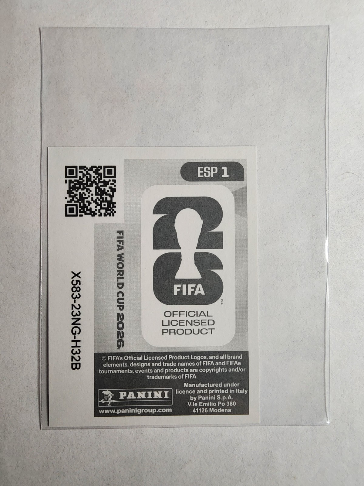 2026 Panini Fifa World Cup 26 – Spain #ESP 1 – Team Logo Foil Sticker US Edition