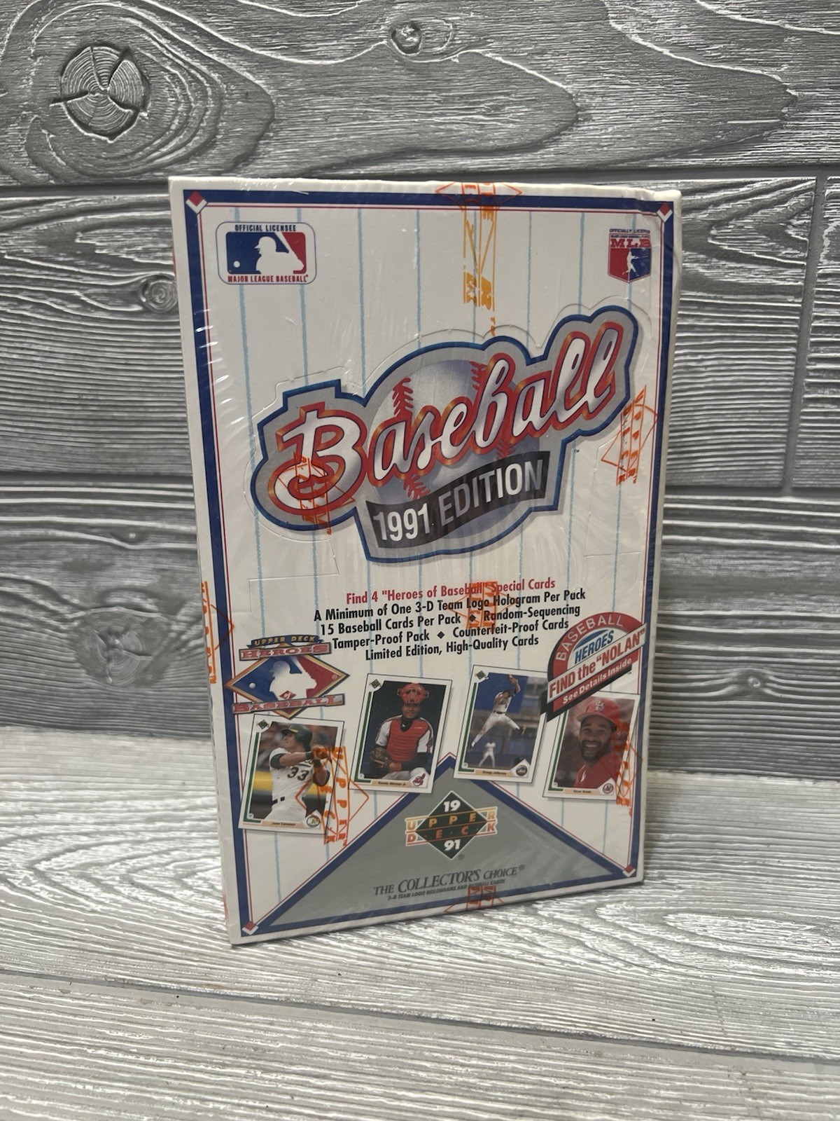1991 Upper Deck Low Series Baseball Wax Box Find The Nolan Factory Sealed