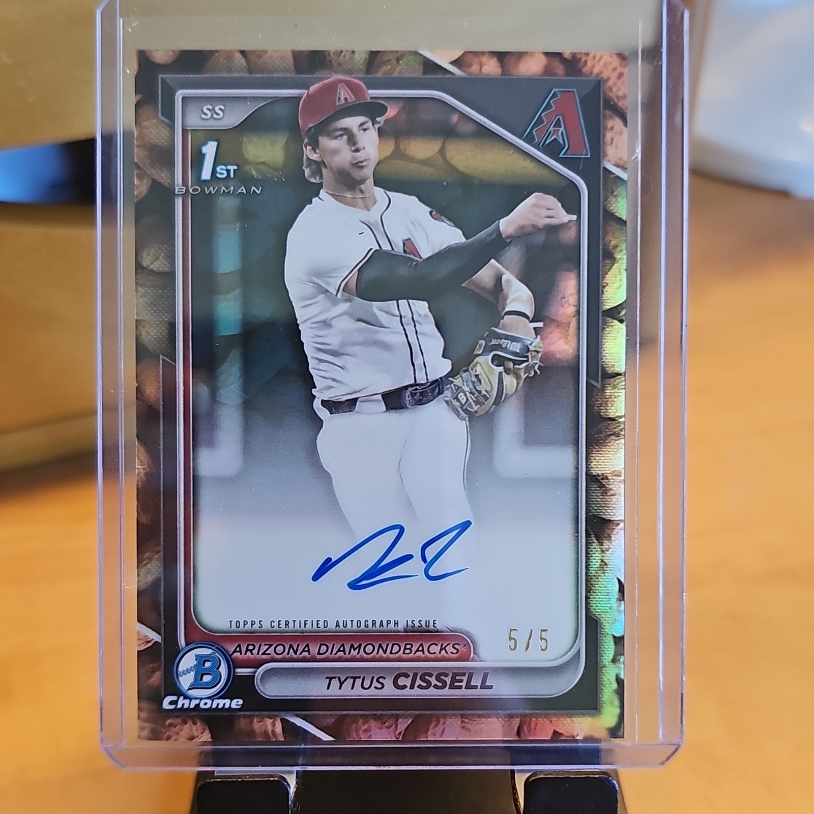 Topps 2024 Bowman Chrome Tytus Cissell Prospect Snack Pack Peanuts Auto /5