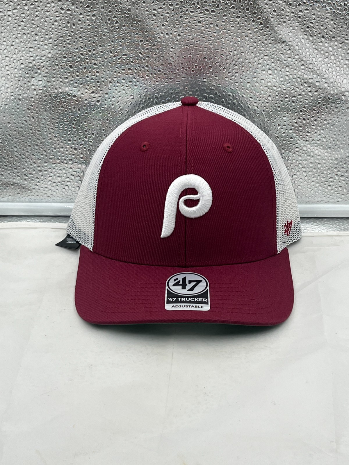 Philadelphia Phillies MLB ’47 Throwback Red Trucker Snapback Adjustable Hat
