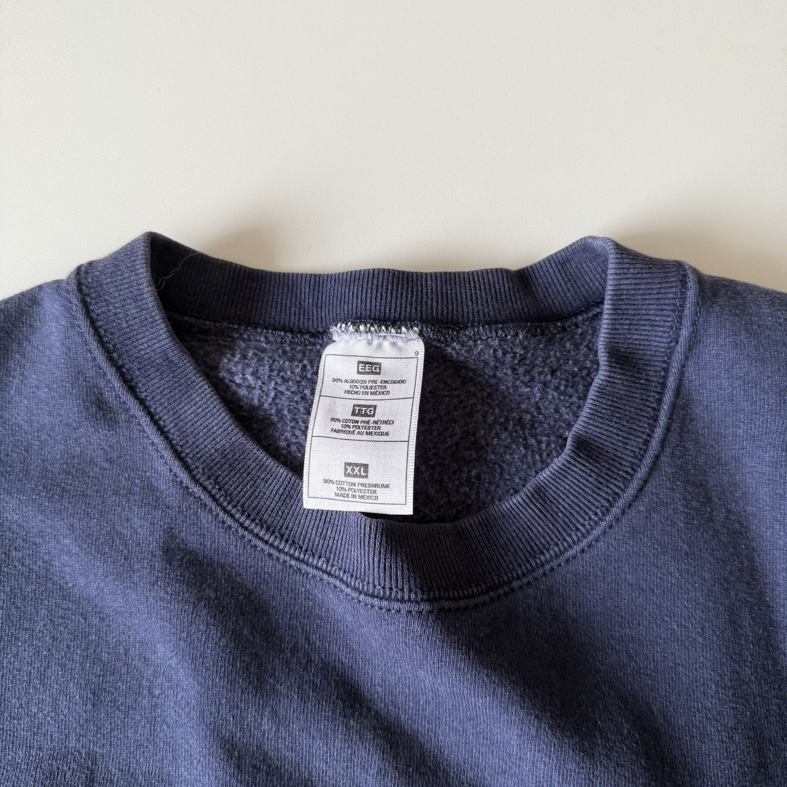 VTG Dallas Cowboys Navy Blue Embroidered Crewneck Sweatshirt Unisex Size XXL