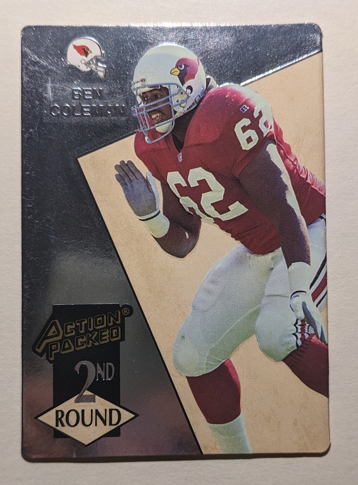 Ben Coleman 1993 Action Packed FOOTBALL #195 Phoenix Cardinals Rookie RC