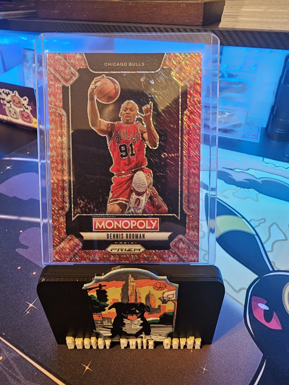 24-25 Prizm #LEG7 SP Dennis Rodman /100 Legend Red Shimmer Millionaire Monopoly