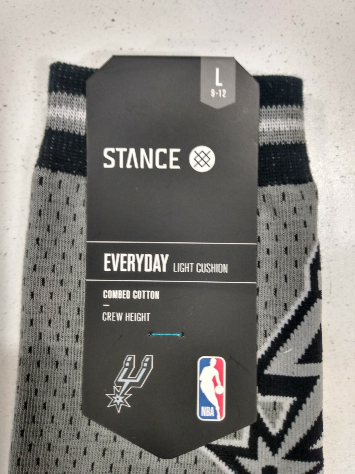 Men’s Stance San Antonio Spurs Jersey Socks SZ LG