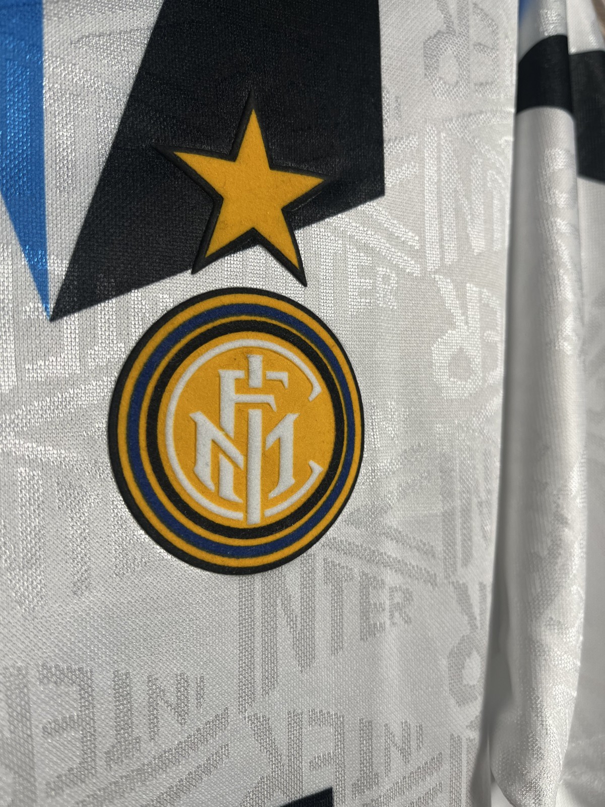 INTERNAZIONALE INTER MILAN Jersey LARGE Shirt 1992 1993 Away Soccer Football