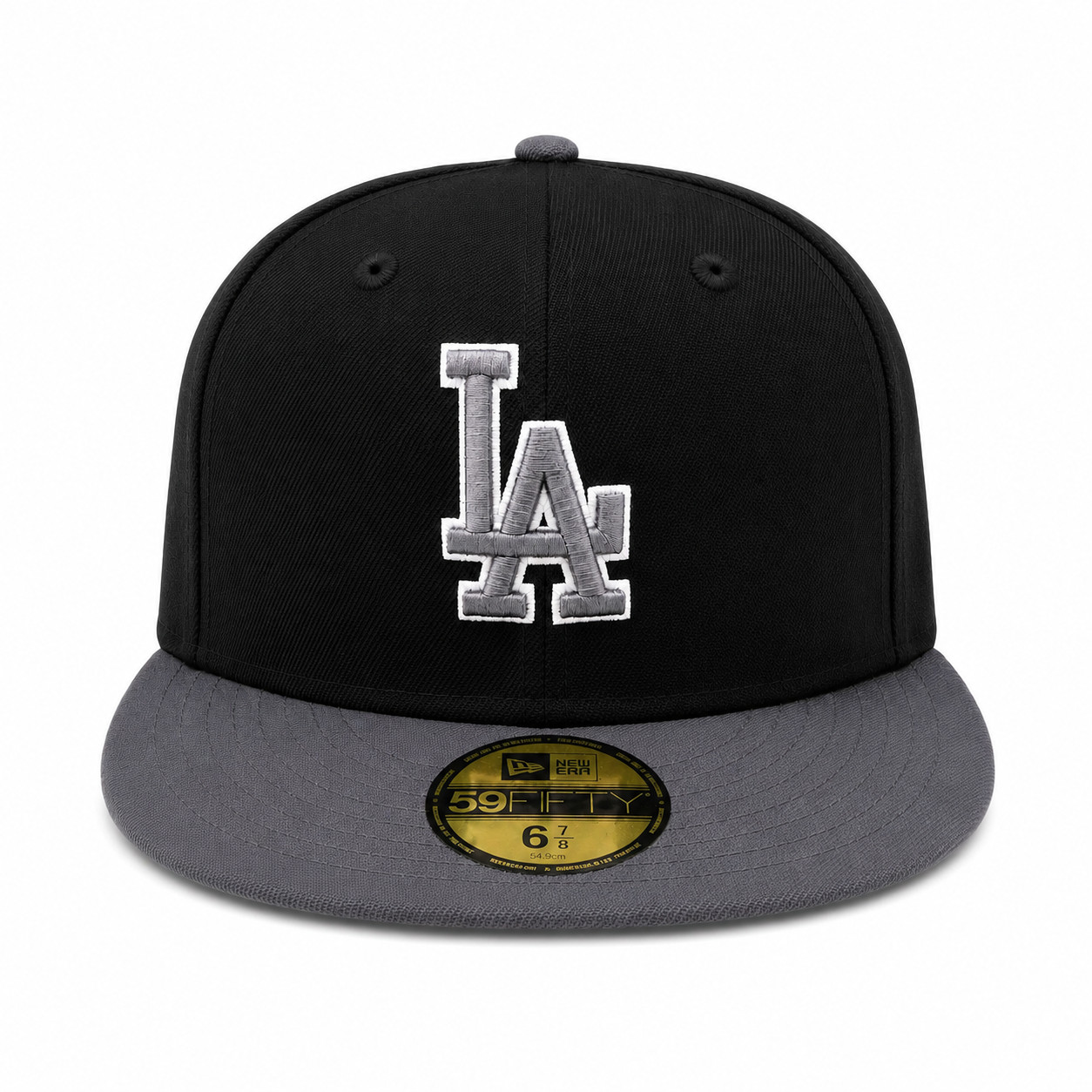 New Era 59FIFTY Los Angeles Dodgers Dark Gray Fitted Hat Cap