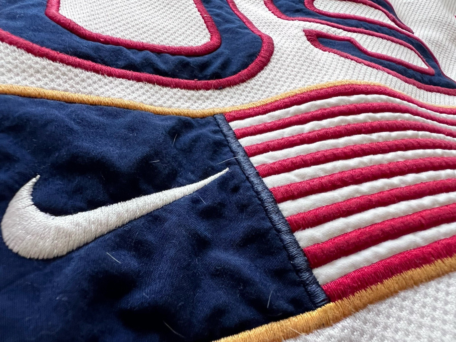 Sz XL – Nike Olympic Team USA 90s Embroidered United States Flag Sweatshirt Men