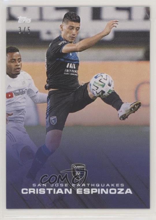 2020 Topps MLS Playoffs Purple 3/5 Cristian Espinoza #15B Rookie RC b9u