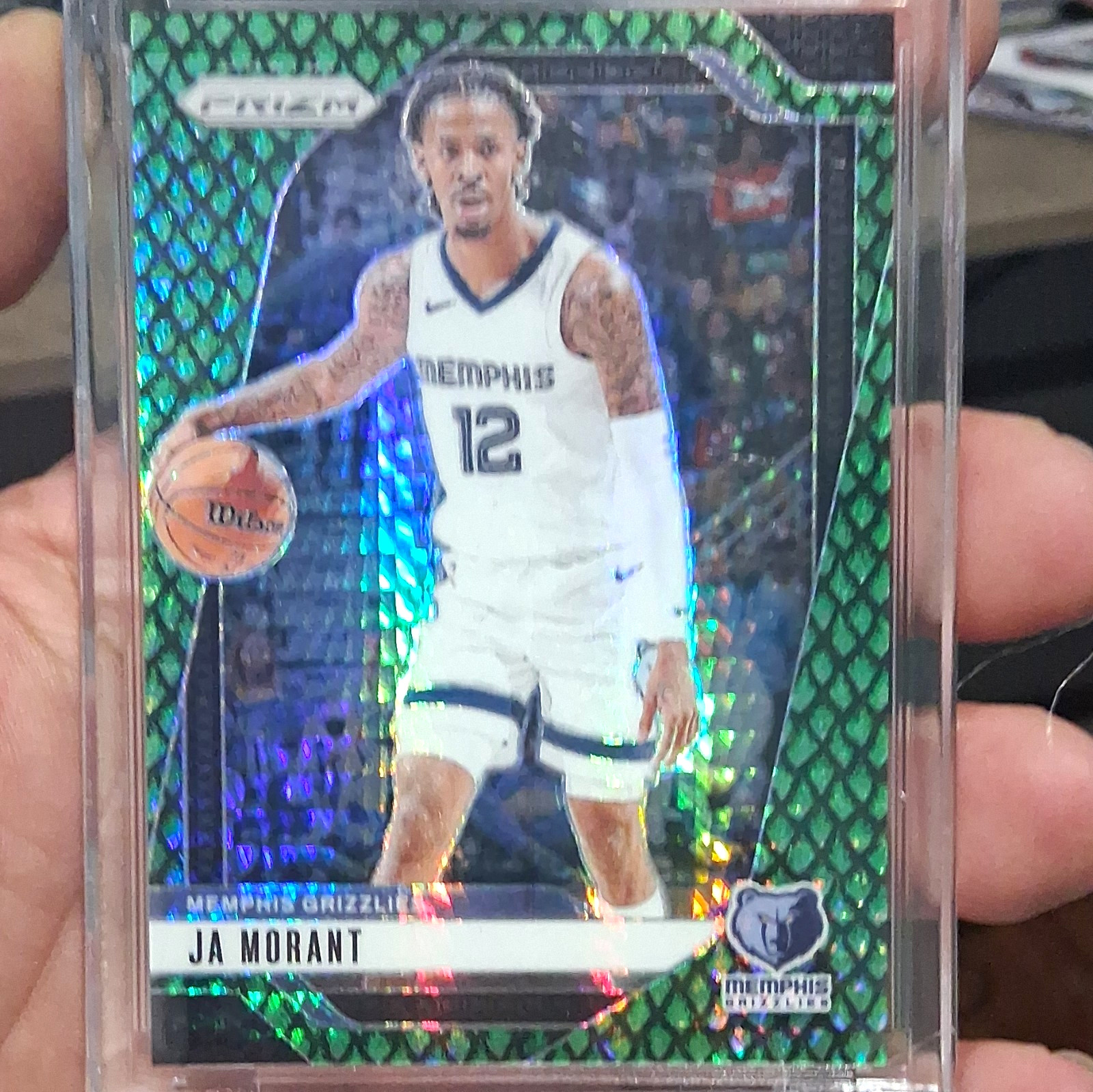 Panini 2024-25 Prizm Ja Morant Memphis Grizzlies #64 Jade Dragon Scale /48