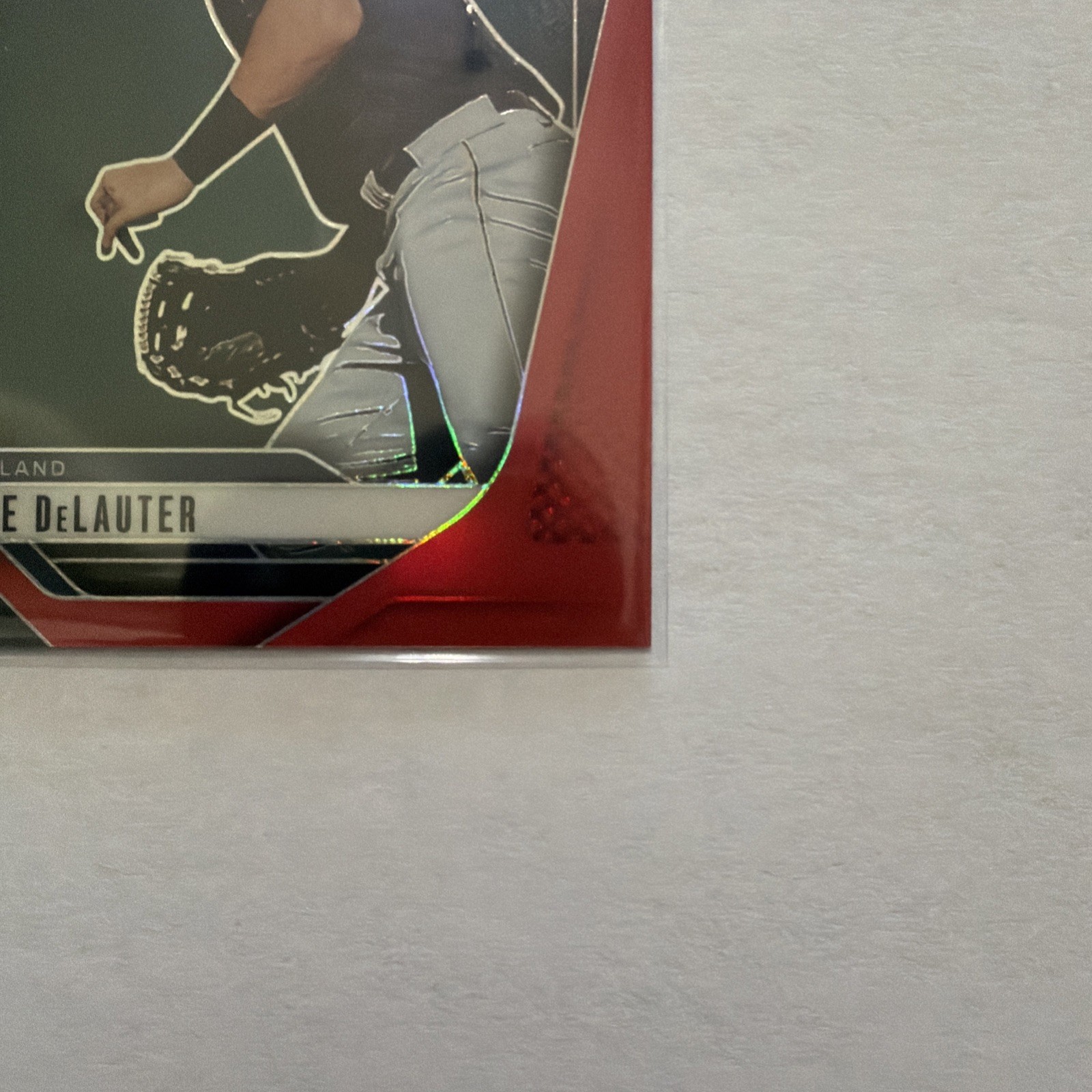 2025 Panini Prizm – Chase Delauter, Chase Delauter #7 Red Prizm /299 (RC)