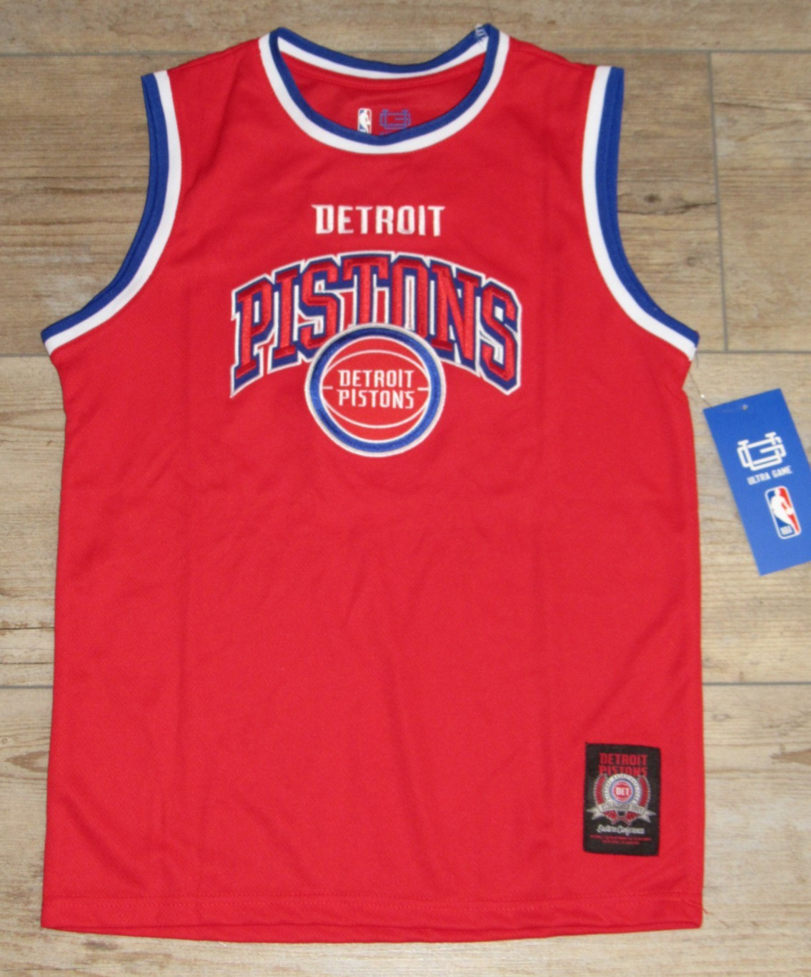 Detroit Pistons Ultra Game Red Basketball Jersey size Youth Large