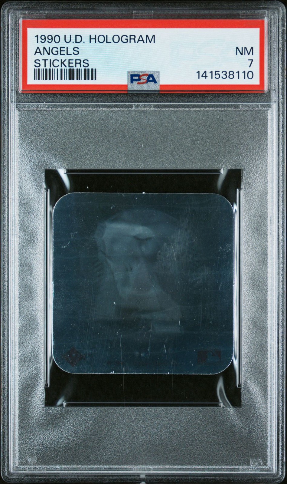 1990 Upper Deck Baseball Hologram LA Angels Sticker PSA 7