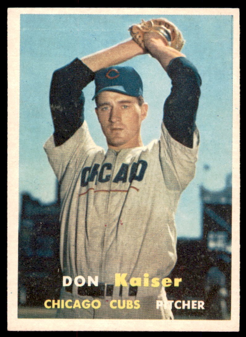 1957 Topps #134 DON KAISER Chicago Cubs EX-EX+