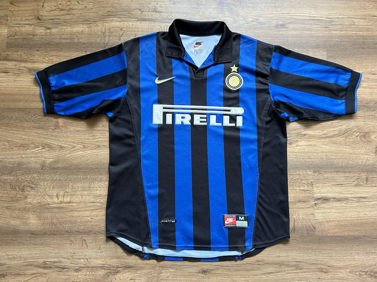 VINTAGE INTER MILAN ITALY 1998/1999 HOME FOOTBALL SHIRT JERSEY SOCCER NIKE