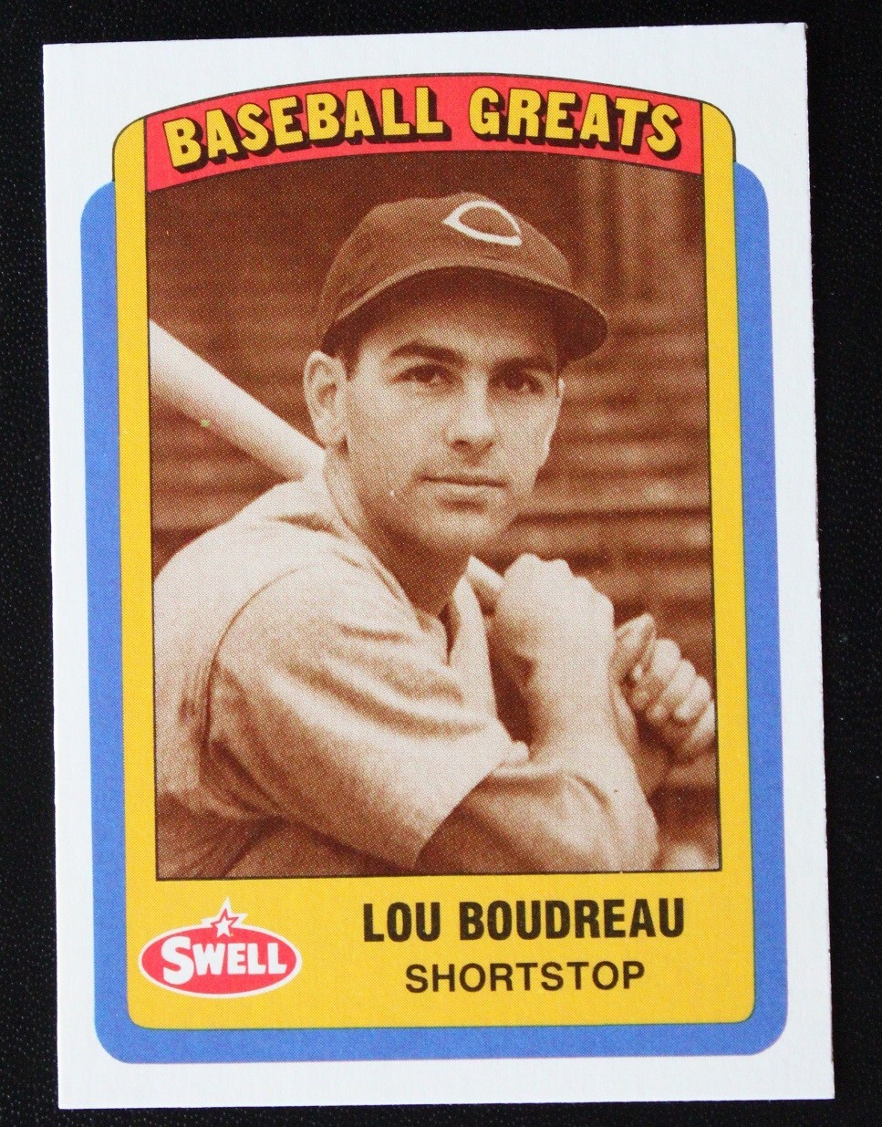 1990 Swell CMC Baseball Greats Lou Boudreau 31 Cleveland Indians HOF Baseball