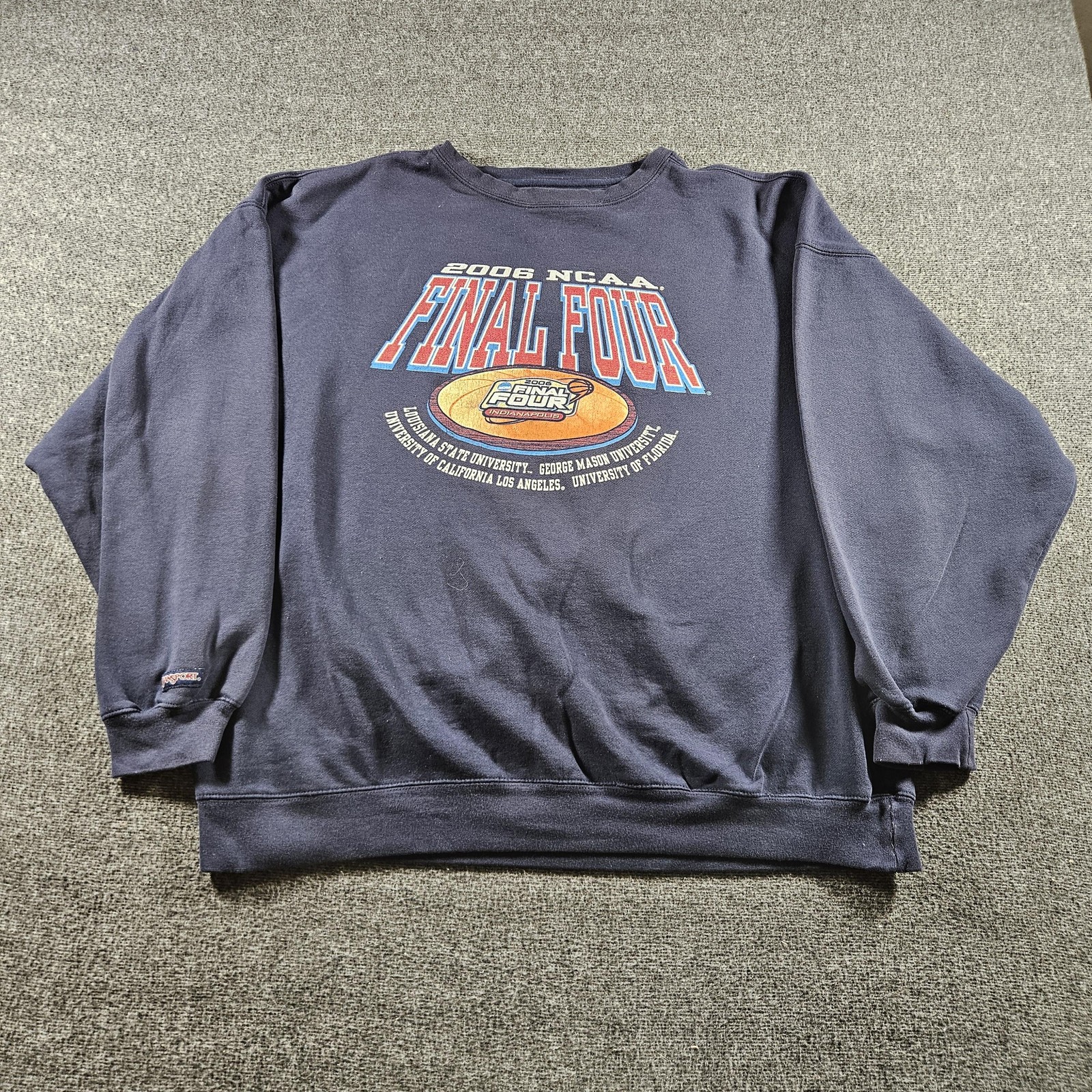 Vintage NCAA Final Four Sweatshirt Mens 2XL Blue NCAA Basketball JanSport 2006
