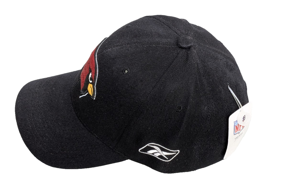 NFL Arizona Cardinals Black Structured One Size Adjustable Hat By Reebok