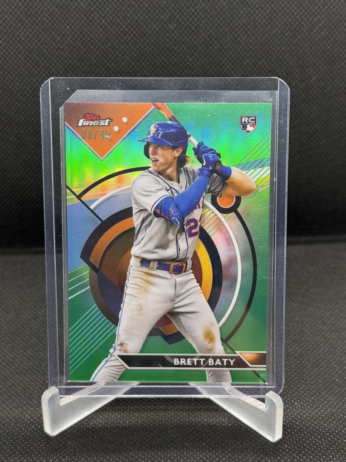 2023 Topps Finest – Brett Baty #40 Green Refractor /99 (RC)