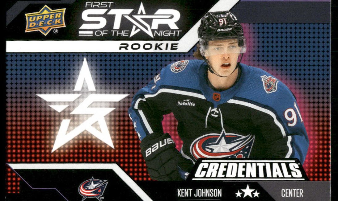 2022-23 Upper Deck #1SR-5 Kent Johnson Star of the Night: First Star Rookies