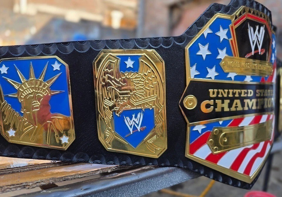 NEW United States Championship Title Belt Adult Size Replica 2MM WWE Wrestling