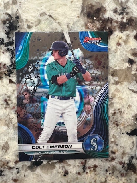 2024 BOWMAN’S BEST TOP PROSPECTS CARD SEATTLE MARINERS COLT EMERSON #TP-22