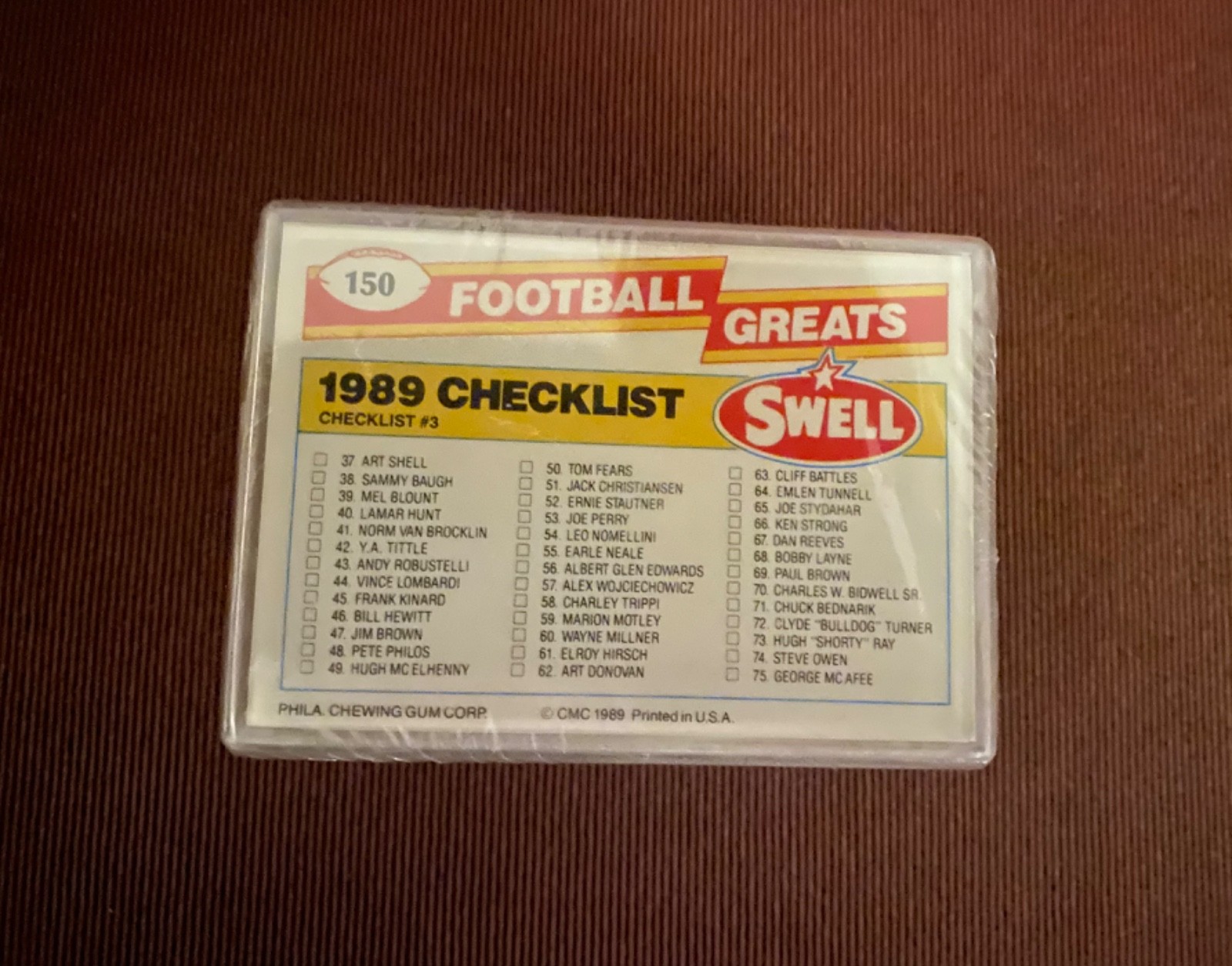 1989 Swell Football Greats Factory Sealed Complete Set Terry Bradshaw