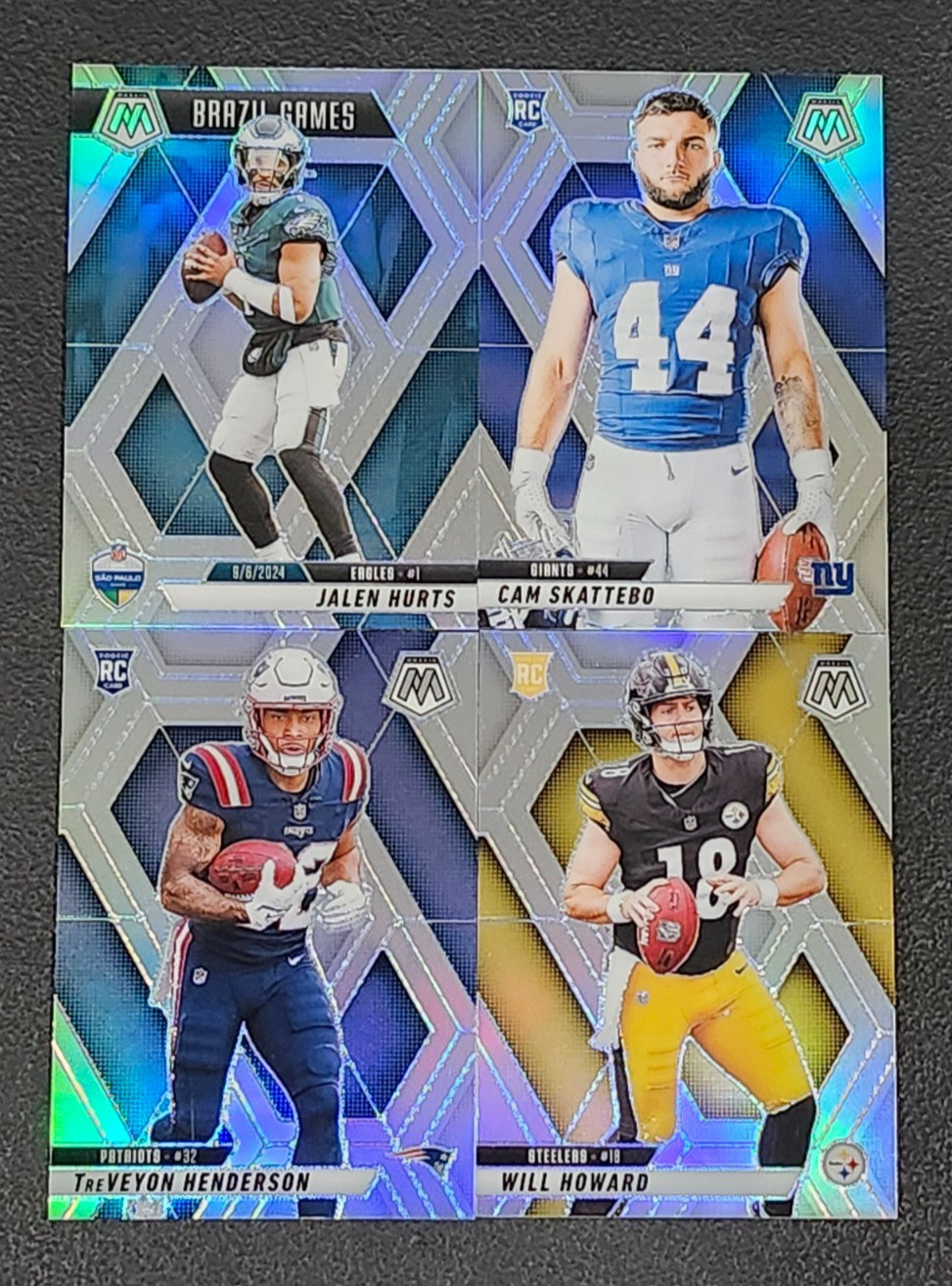 2025 Mosaic Football SILVER PRIZMS 251-400 You Pick – 2 Card Minimum