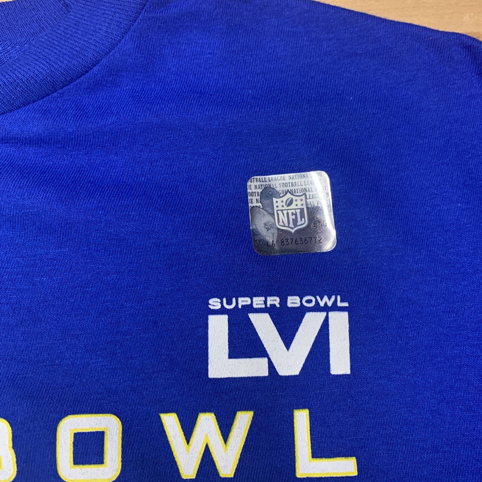 Team Apparel Los Angeles LA Rams Logo T-Shirt SUPER BOWL Youth Variety Sizes