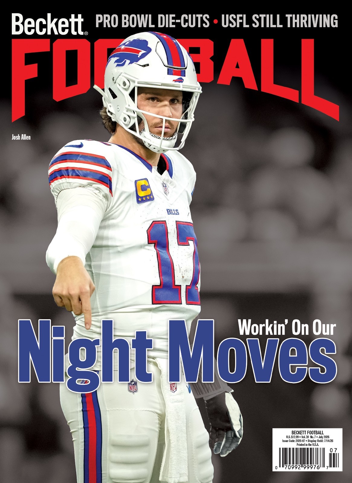 New JULY 2026 Beckett FOOTBALL CARD Price Guide with JOSH ALLEN