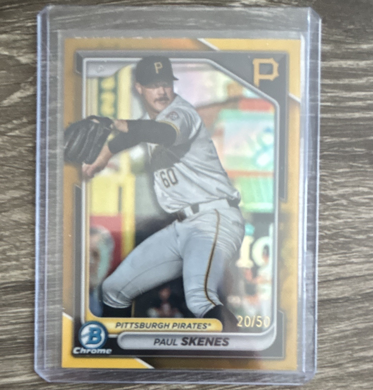 Bowman 2024 Paul Skenes BCP-125 Pittsburgh Pirates /50 Gold Parallel