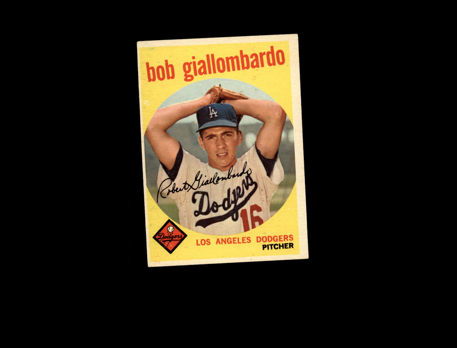 1959 Topps 321A Bob Giallombardo RC with Option Line EX #D1,197413