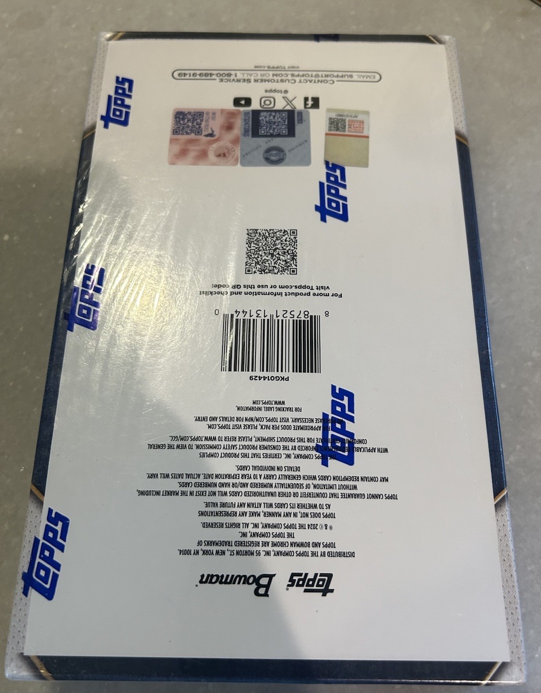 2024 Bowman University Chrome Football Hobby Box Not Pristine/ soft corners