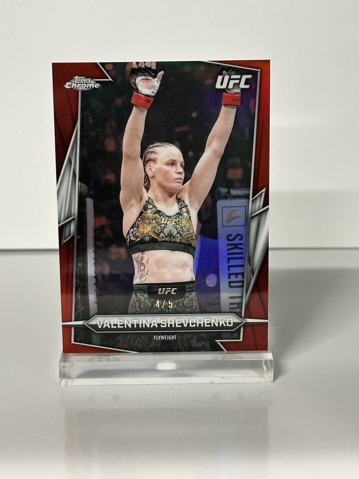 Topps Chrome UFC Valentina Shevchenko #3 Serial Numbered /5 2026