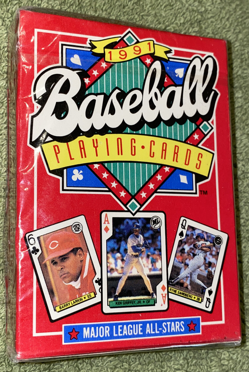 Vtg 1991 Baseball Deck of Playing Cards MLB Made USA 56 All-Star Players No. 286