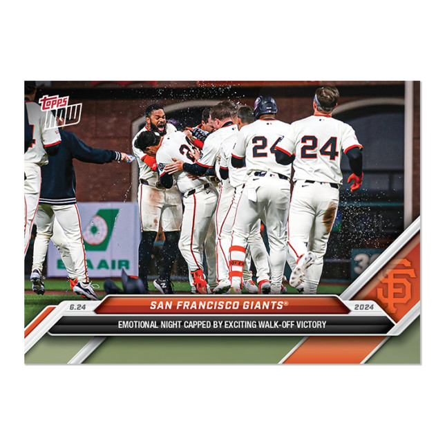 2024 Topps Now 344 San Francisco Giants San Francisco Giants PR 1026