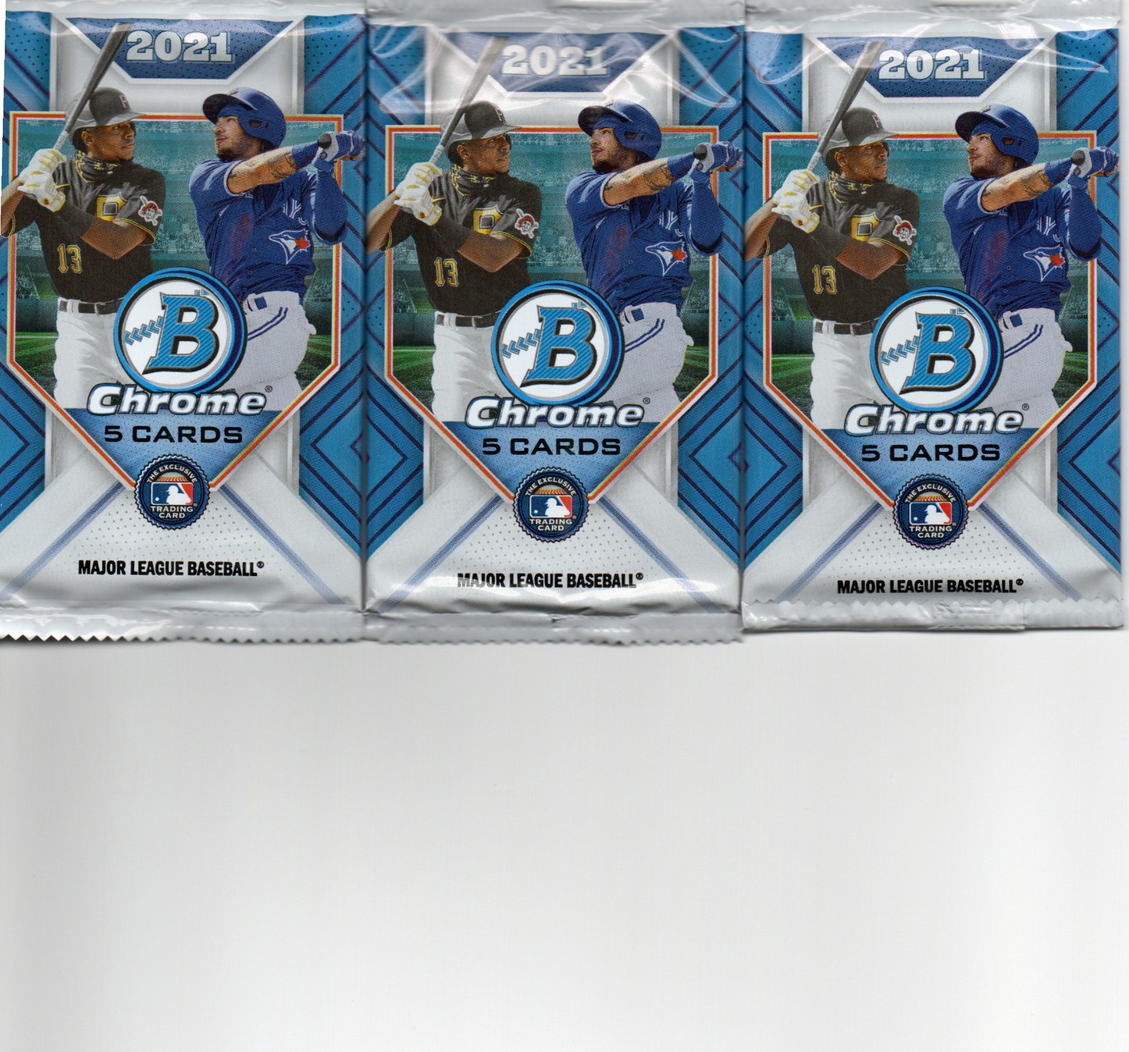 2021 Bowman Chrome Mega Box 3 Pack Lot Factory Sealed