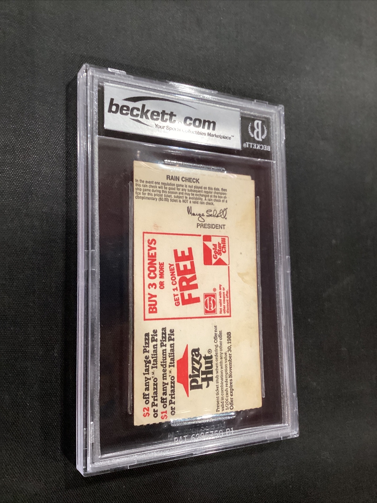 1988 Cincinnati Reds Pete Rose Pushes Umpire Suspended 30 Days Ticket 5 EX Stub