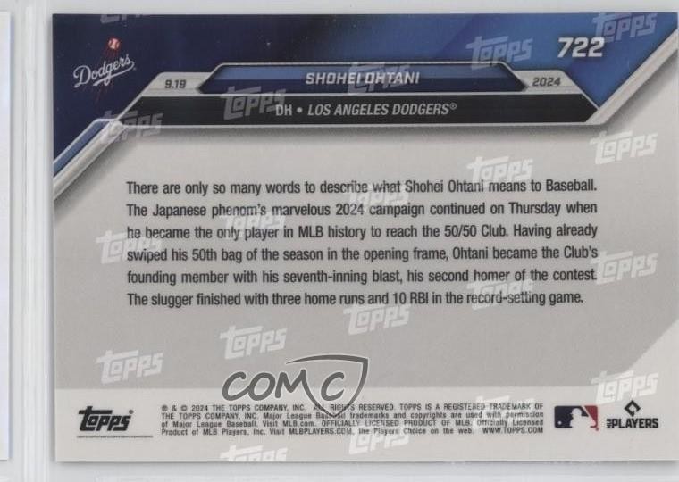 2024 Topps Now /653737 Shohei Ohtani #722 i0b