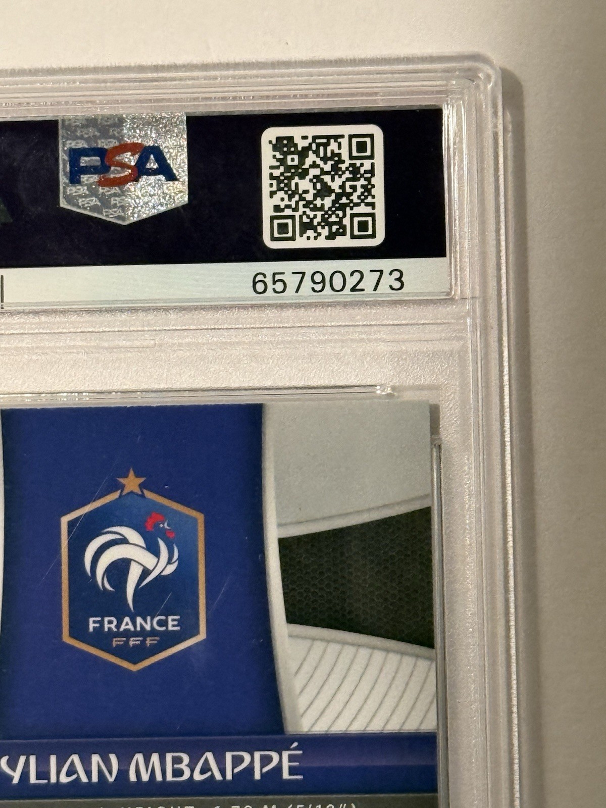 2018 Panini Prizm World Cup Kylian Mbappe Rookie RC #80 PSA 10 World Cup France