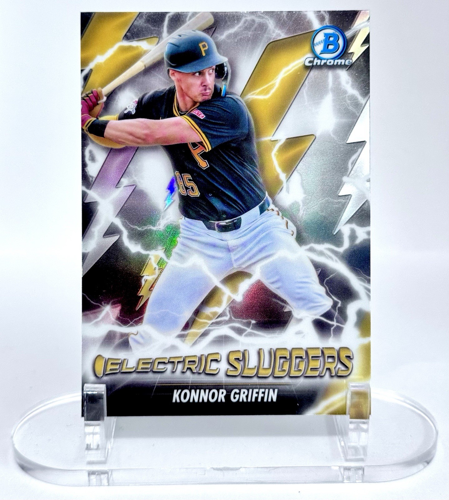 2026 Bowman Konnor Griffin Refractor Electric Sluggers #ES-17 Pittsburgh Pirates
