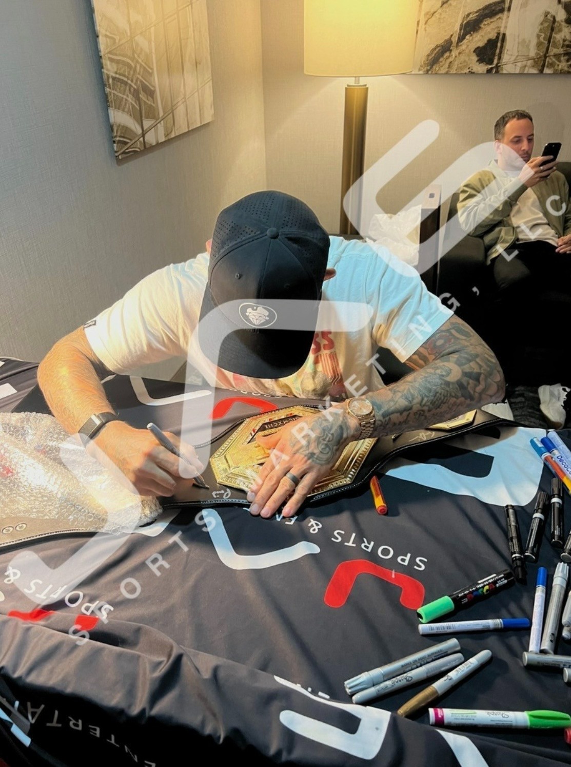 Dustin Poirier autographed signed inscribed belt UFC The Diamond JSA