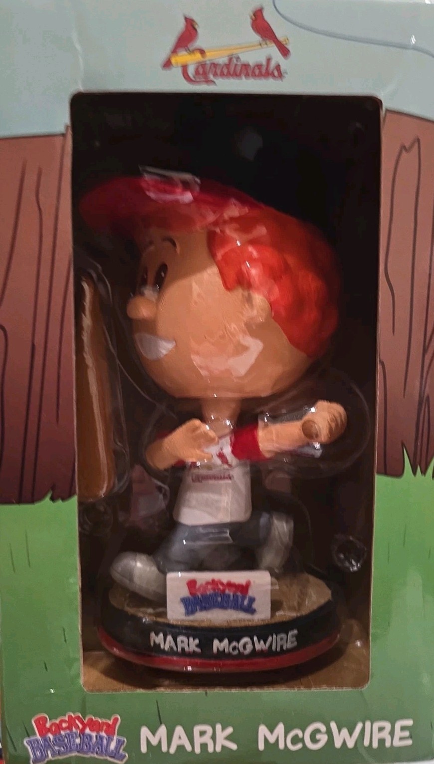 St Louis Cardinals Backyard Baseball 2001 Mark McGwire bobblehead NEW 6/2/26 SGA