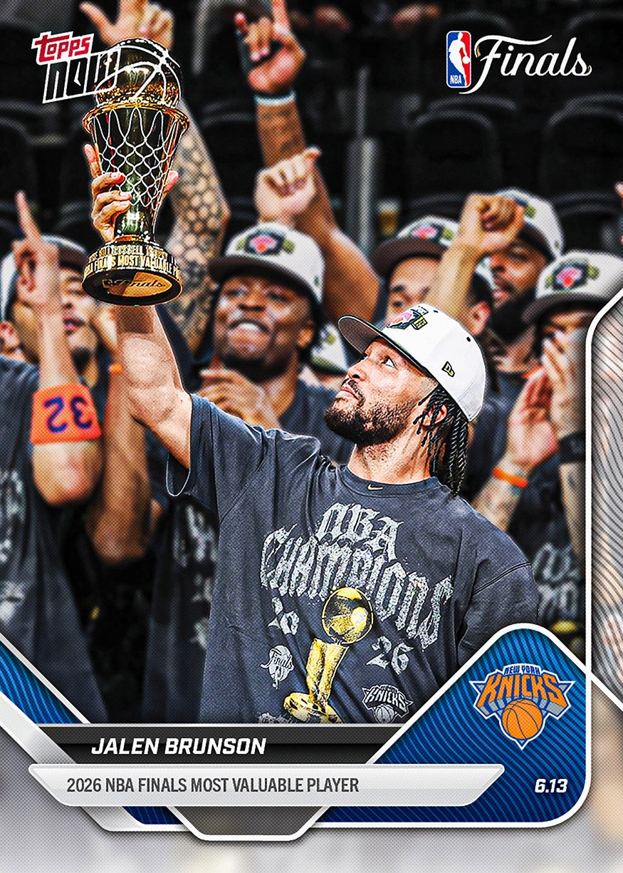 Jalen Brunson – 2025-26 NBA Topps NOW® Card 339 Presale NY Knicks MVP!🔥Presale