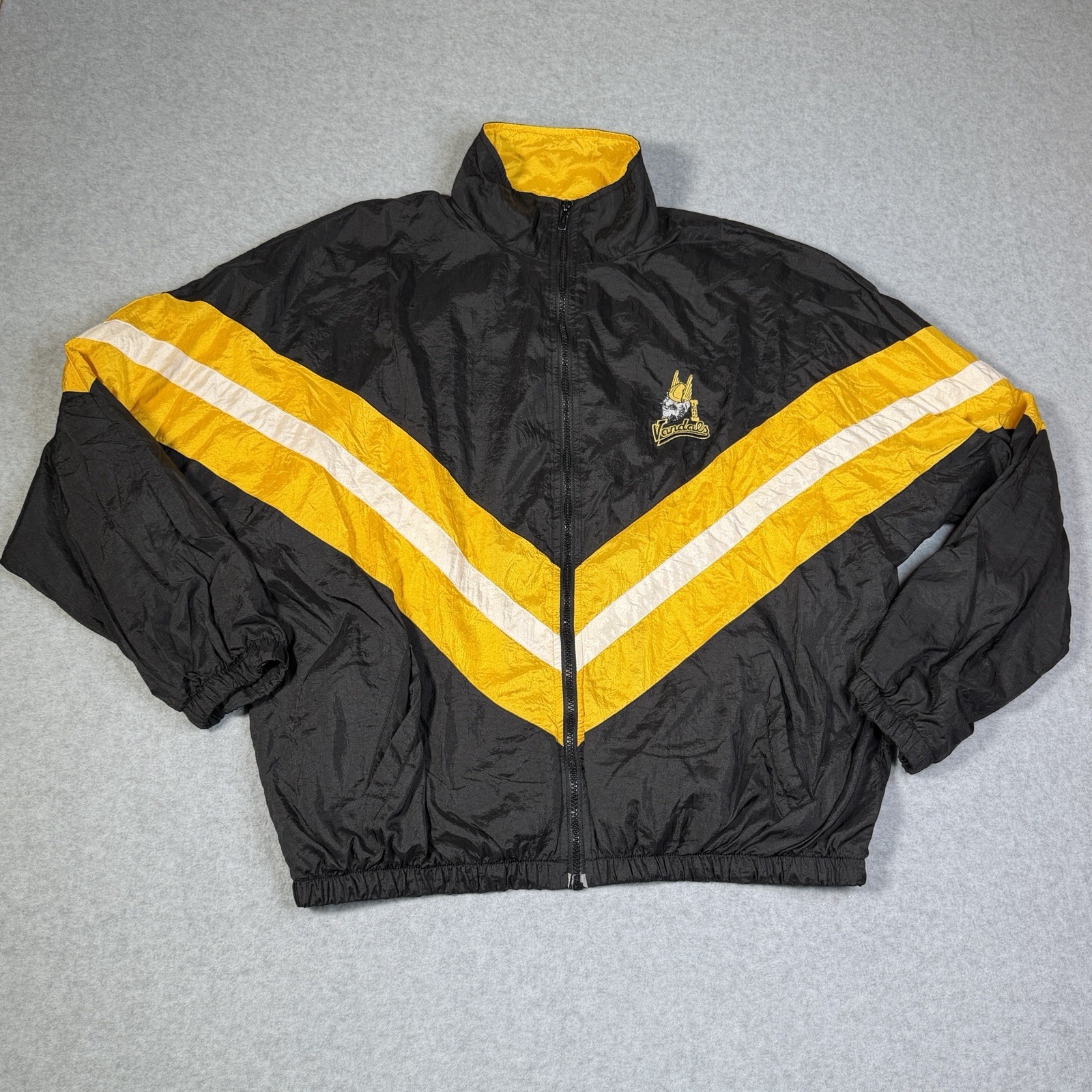 Vintage Rare Sahara Idaho Vandals Full Zip Windbreaker Jacket Men’s Large