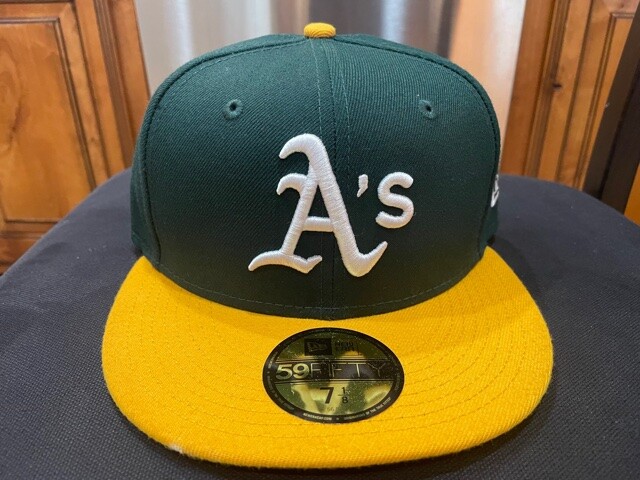 New OAKLAND A’s 59Fifty Home Green Authentic MLB Official On Field Men’s Custom