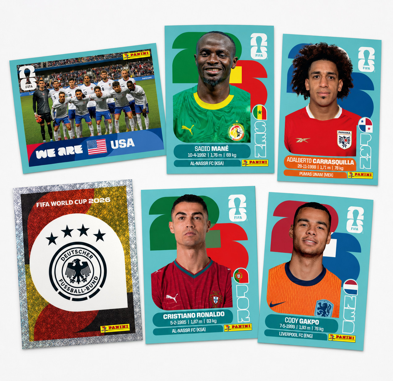Panini FIFA World Cup 2026 Official Sticker Box – 50 Packs, 350 Stickers ( USA )