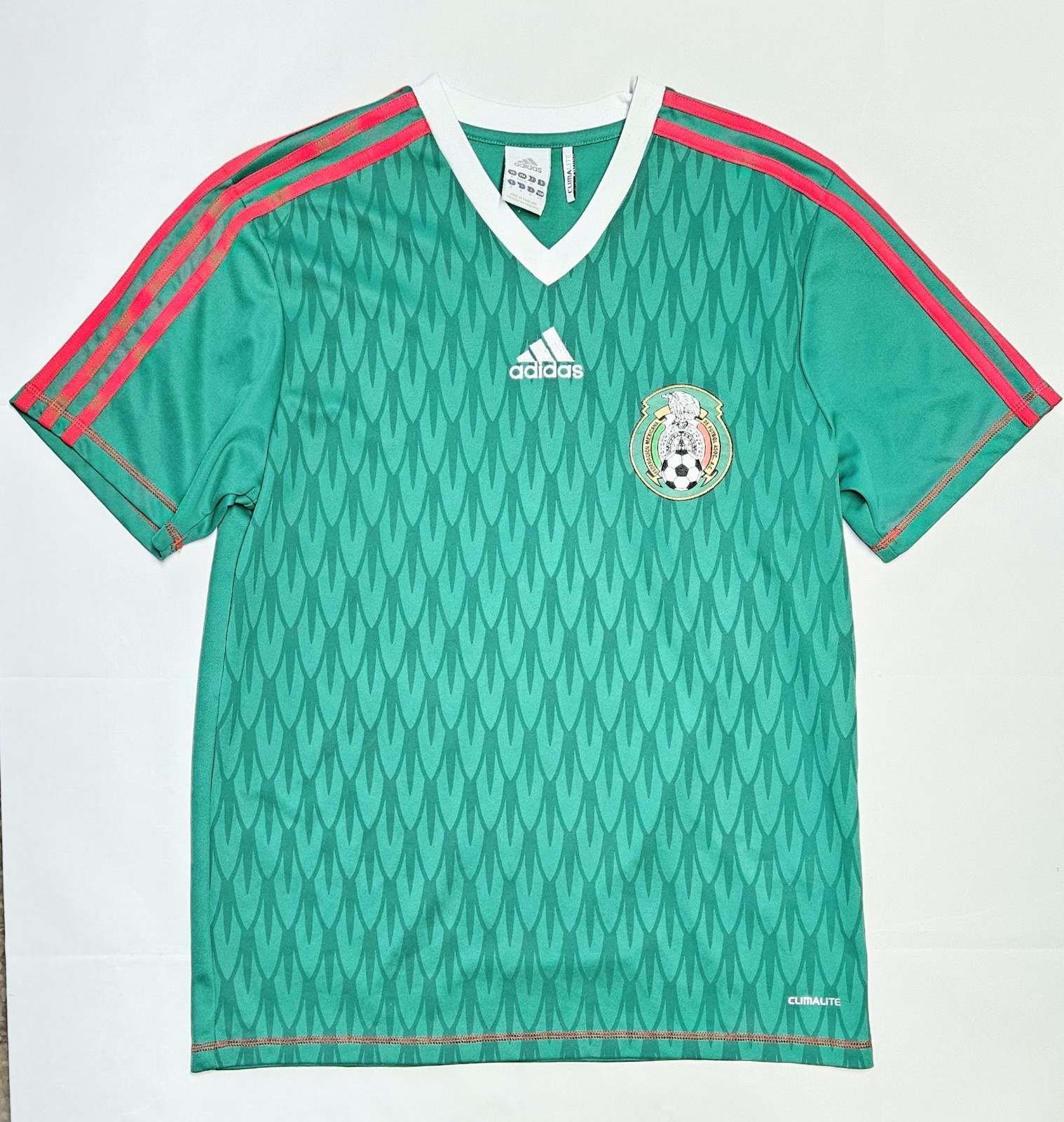 Authentic Mexico Adidas 2009/2010 Home Soccer Football Jersey Mens Size Small