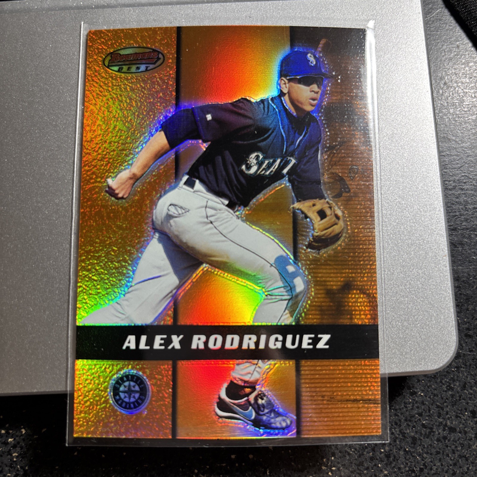 2000 Bowman’s Best Alex Rodriguez Refractor like card #55 Seattle Mariners
