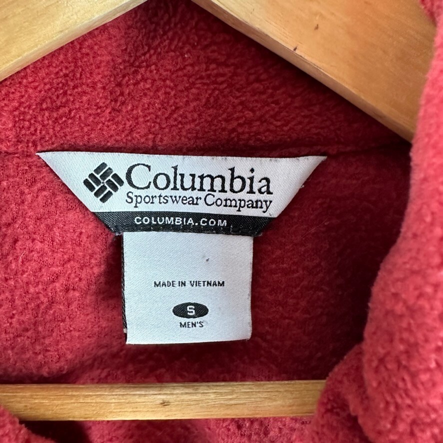 Columbia Alabama Crimson Tide Mens Small Full Zip Fleece Jacket Embroidered