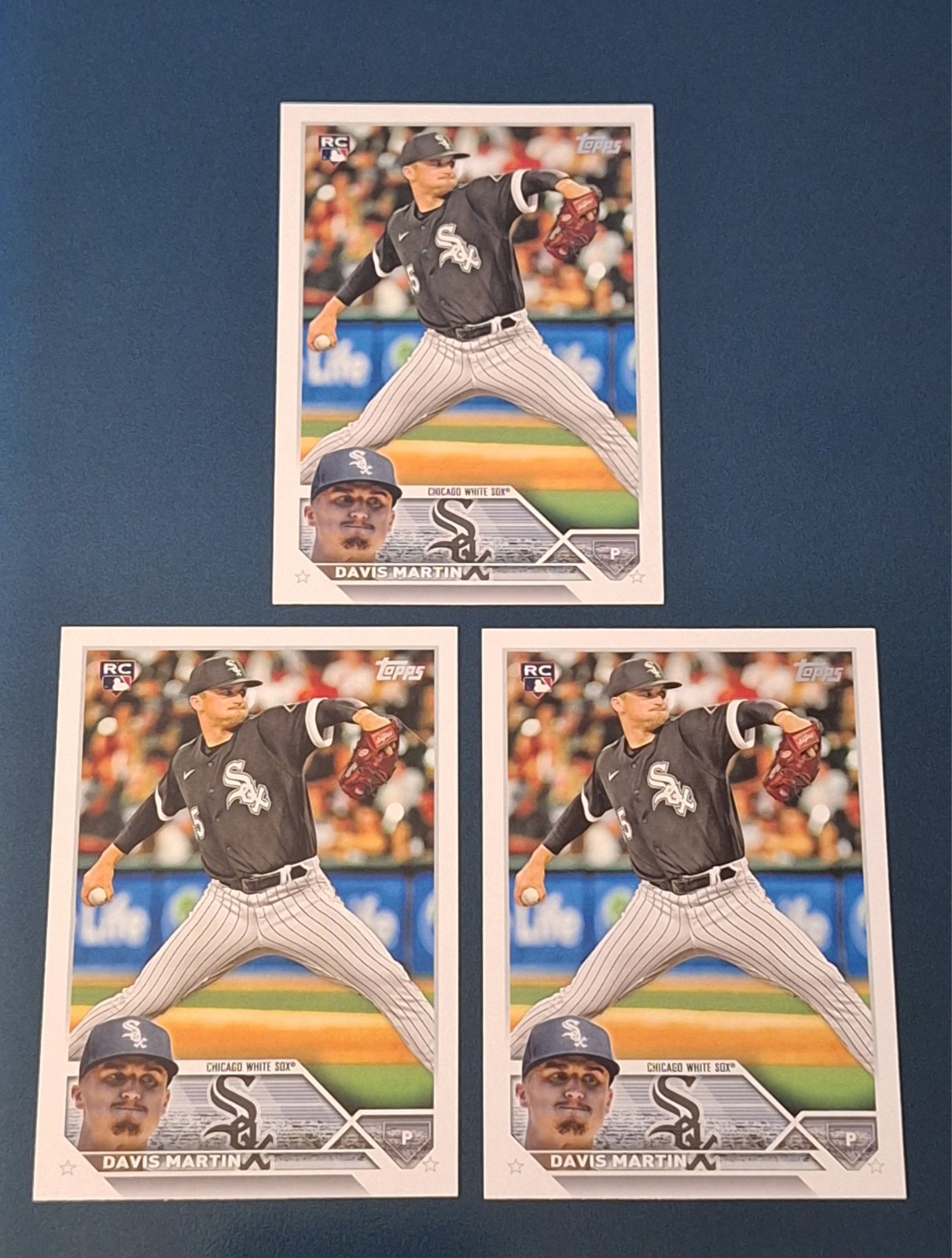(3) Davis Martin 2023 Topps Rookie Card #188 RC Chicago White Sox